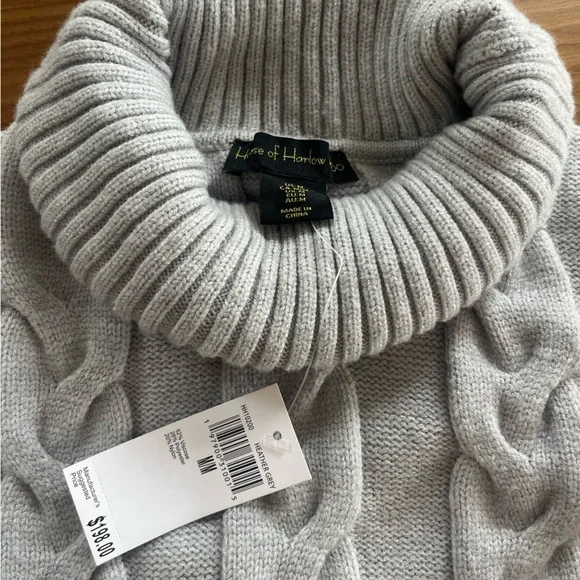 House of Harlow 1960 Gray Turtleneck Sweater - Picture 2 of 4